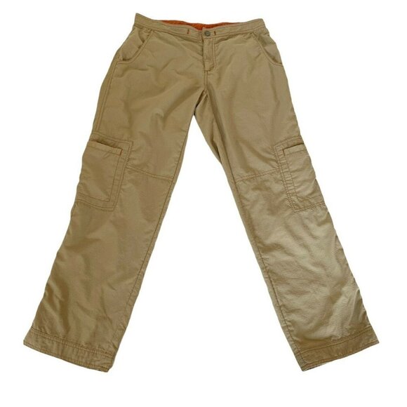 Athleta Women’s Sz M Tan Utility Nylon Cargo Hiking Pants - Picture 2 of 9